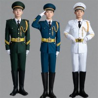 院校國(guó)旗班服裝服飾三軍儀仗隊(duì)禮賓儀仗隊(duì)現(xiàn)貨儀仗隊(duì)禮賓服鼓樂(lè)服
