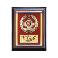 木質(zhì)獎牌定制退伍紀念表彰榮譽獎牌證書經(jīng)銷商授權牌